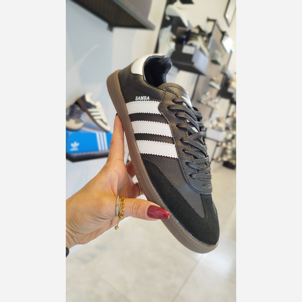 فروش اینترنتی کفش کتونی سامبافول مشکی سبک مردانه/فروش اقساطی