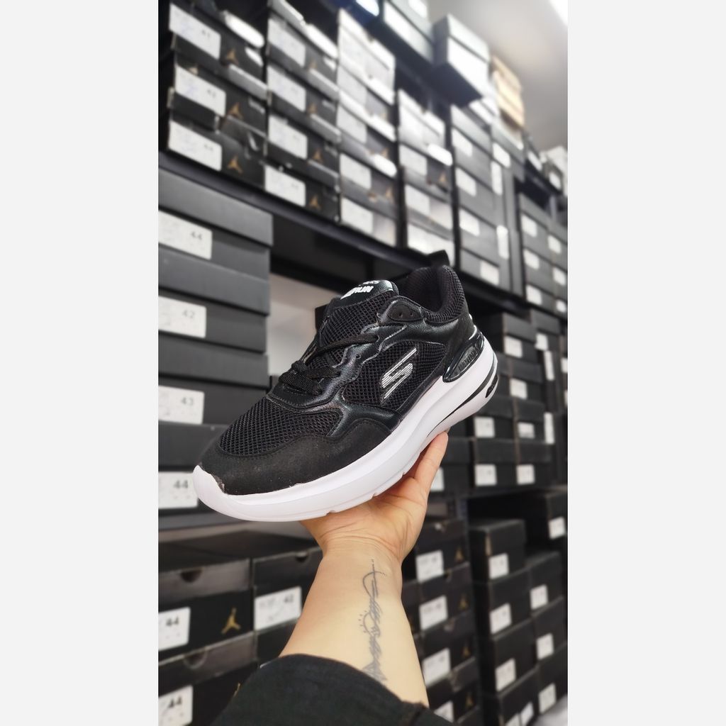 خرید اینترنتی کفش کتونی اسکیچرز مشکی مردانه/فروش اقساطی