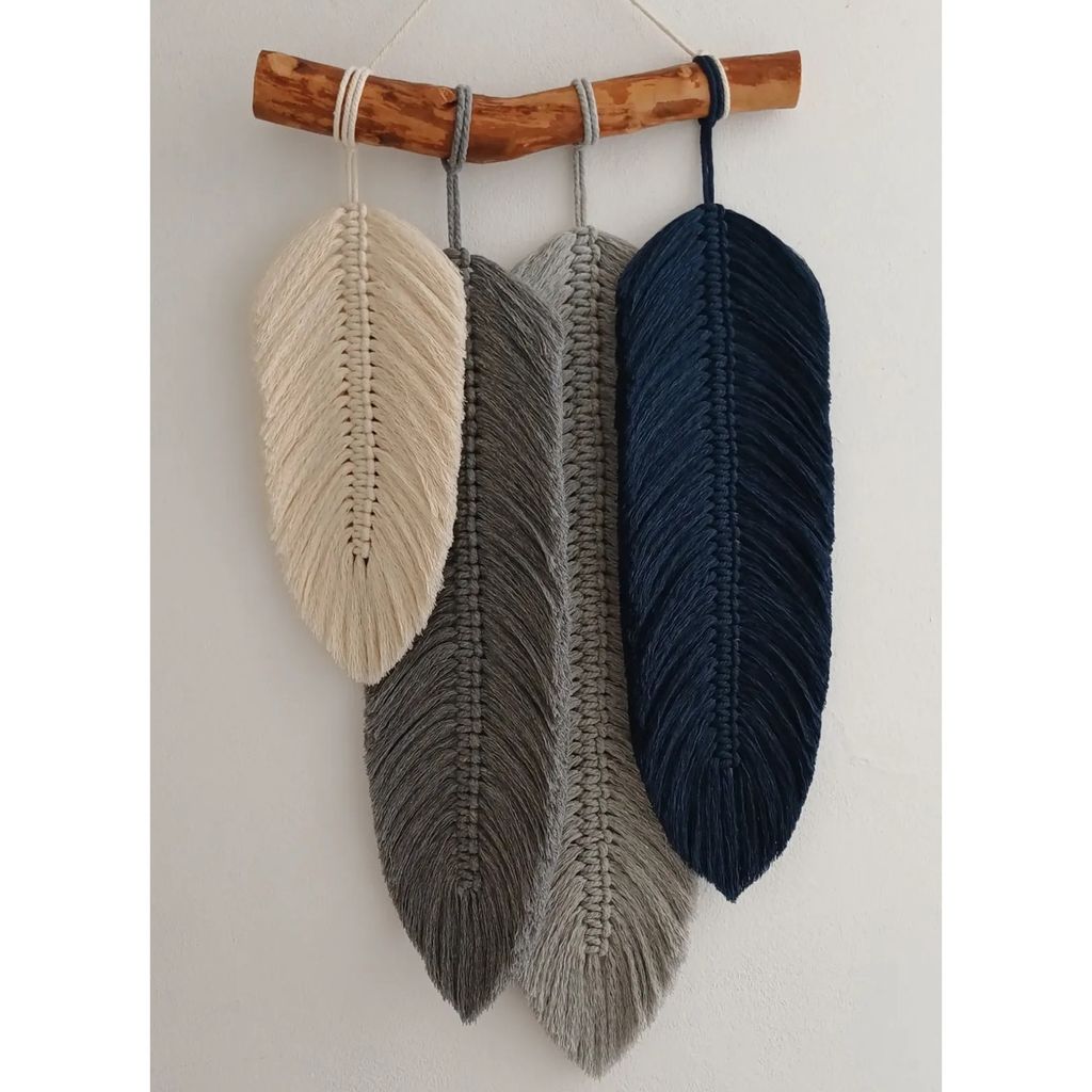 فروش اینترنتی دیواراویز برگ مکرومه بافی مدل تابان