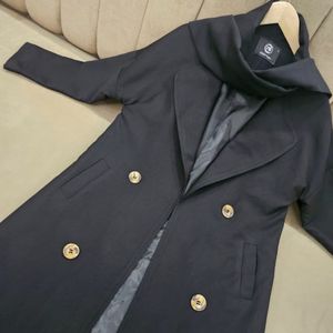 خرید انلاین پالتو شالدار آوینو رنگ مشکی