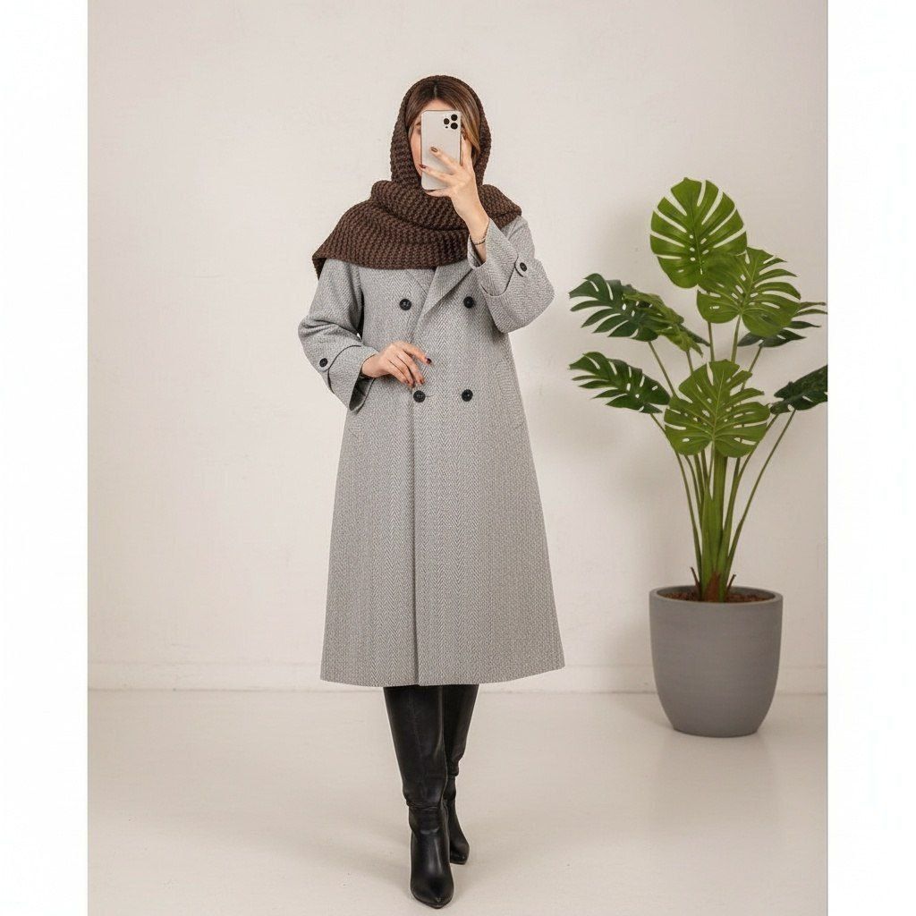 فروش اینترنتی کت جناقی بلند نورا