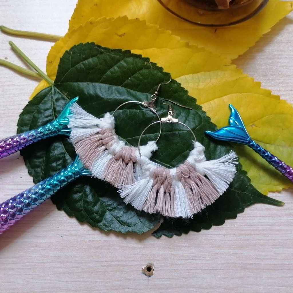 قیمت ارزان گوشواره مکرومه