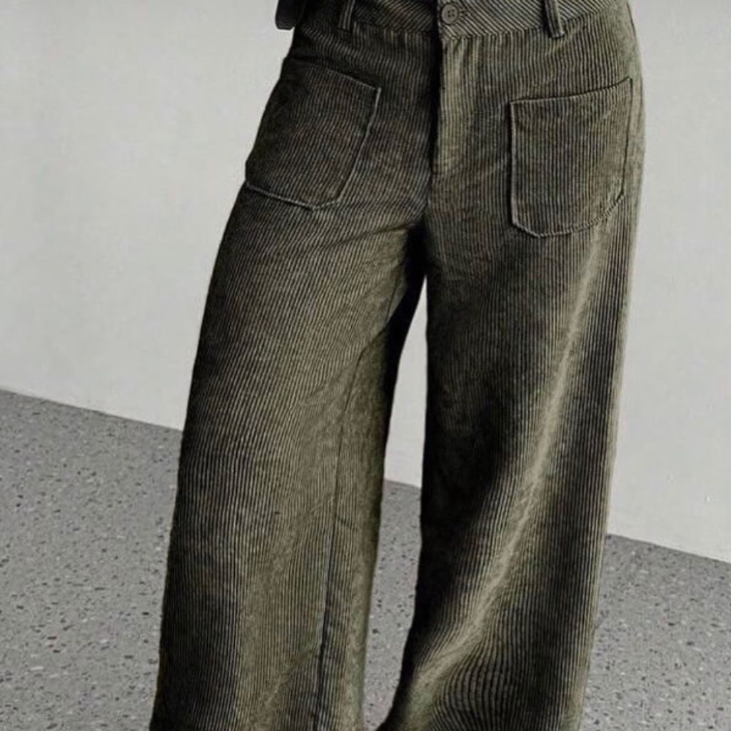 خرید آنلاین شلوار بگ مخمل کبریتی زنانه