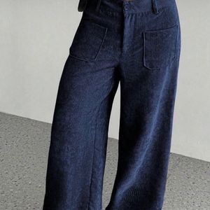 شلوار بگ مخمل کبریتی زنانه