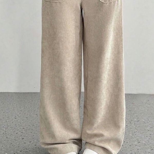 شلوار بگ مخمل کبریتی زنانه