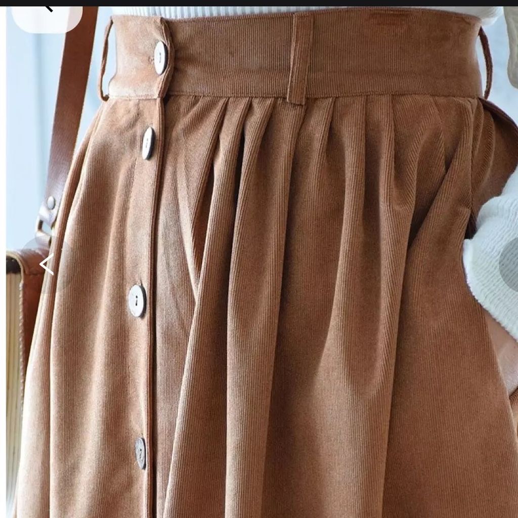 خرید اینترنتی کراپ دامن مخمل کبریتی