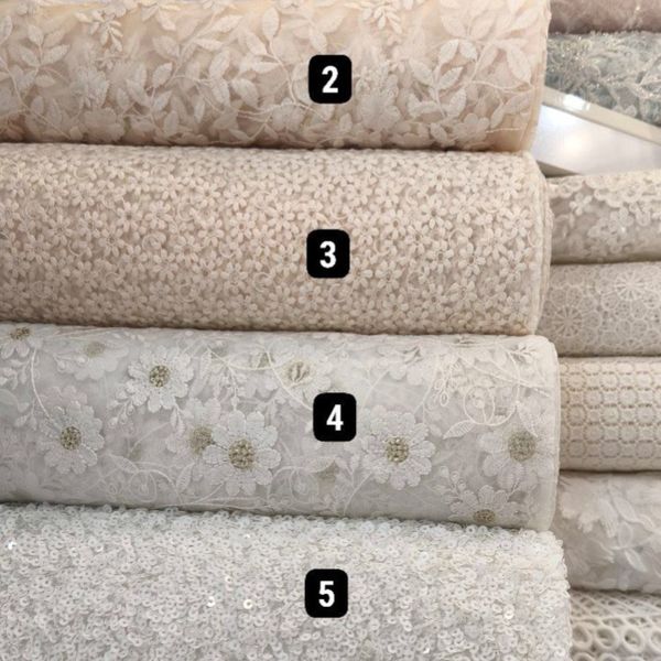 پارچه های تور طرحدار