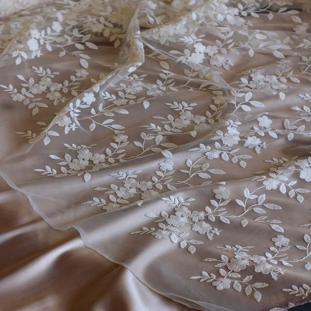 خرید اینترنتی قیمت پارچه های تور طرحدار