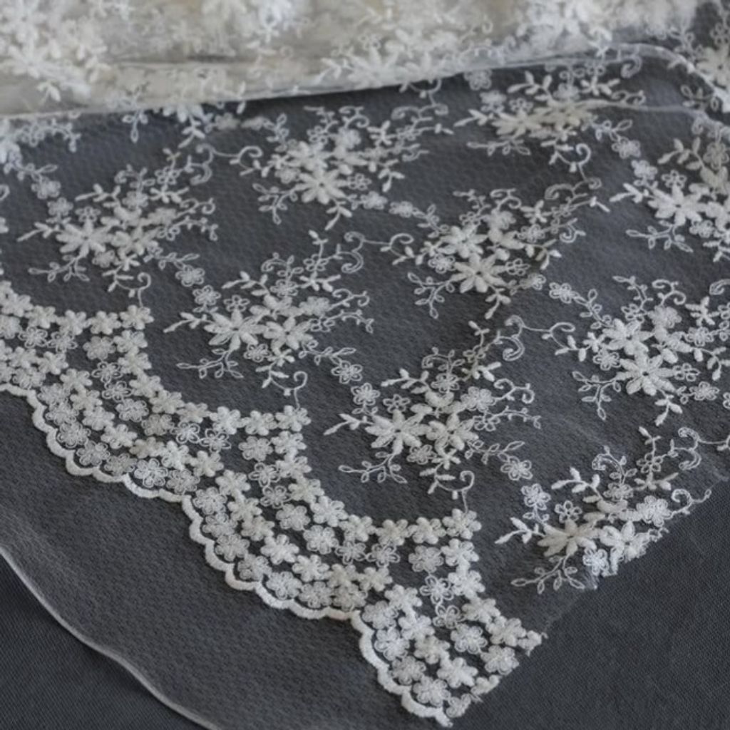 قیمت ارزان پارچه های تور طرحدار