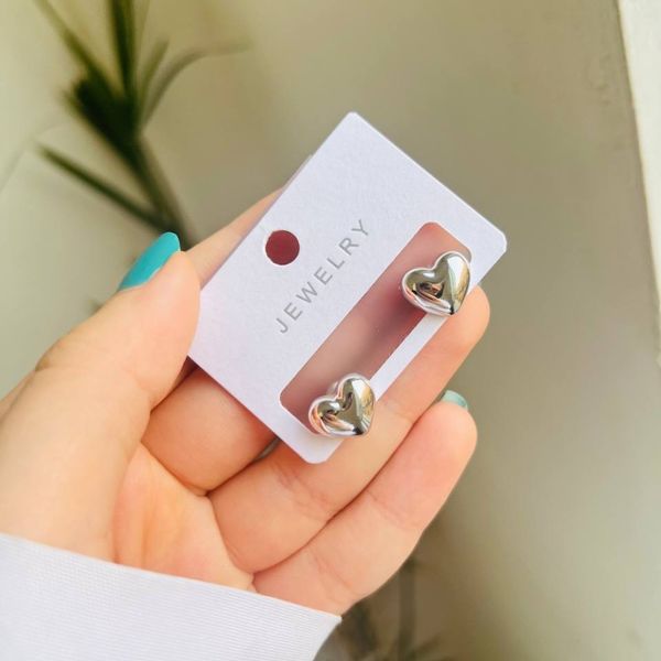 گوشواره نیکلی طرح نقره ای و طلایی