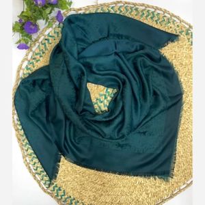 خرید اینترنتی روسری نخ ژاکارد اعلا رنگ کله غازی قواره 140 سانتی