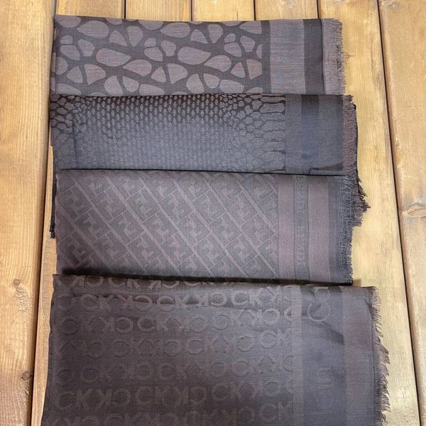 روسری ژاکارد نخی مجلسی قهوه ای سوخته قواره 140 سانتی