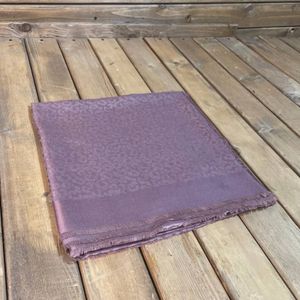 فروش اینترنتی روسری مجلسی ژاکارد رنگ صورتی سایز بزرگ 140 سانتی