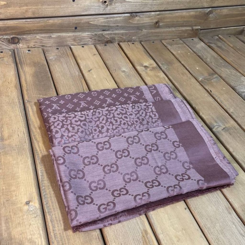 خرید انلاین روسری مجلسی ژاکارد رنگ صورتی سایز بزرگ 140 سانتی