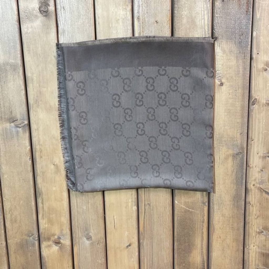 قیمت ارزان روسری مجلسی ژاکارد نسکافه ای تیره سایز بزرگ