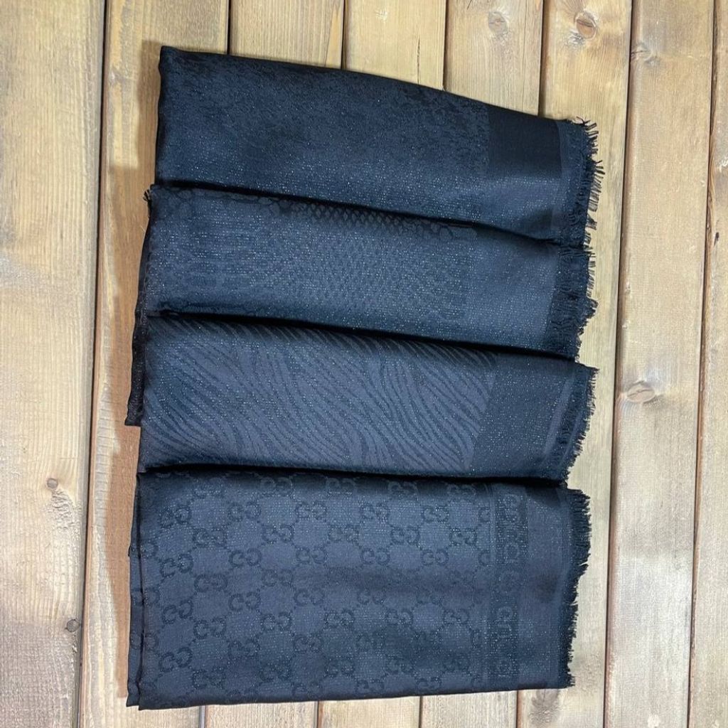 قیمت روسری لمه ژاکارد مجلسی رنگ مشکی قواره بزرگ 140 سانتی