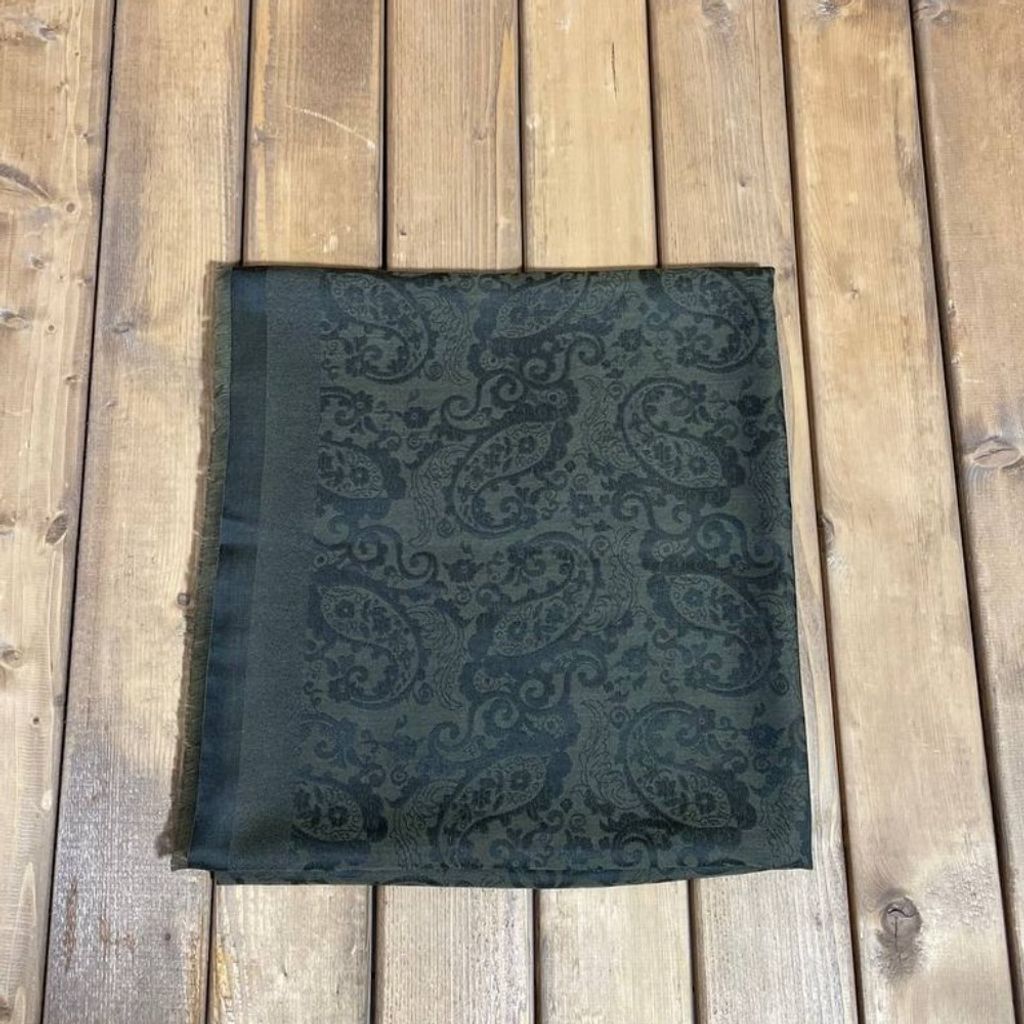 فروش اینترنتی روسری مجلسی ژاکارد اعلا رنگ لجنی قواره بزرگ