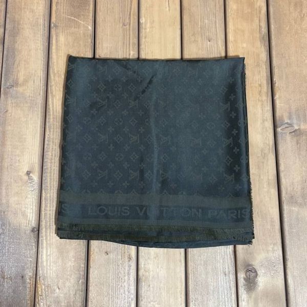 روسری مجلسی ژاکارد اعلا رنگ لجنی قواره بزرگ