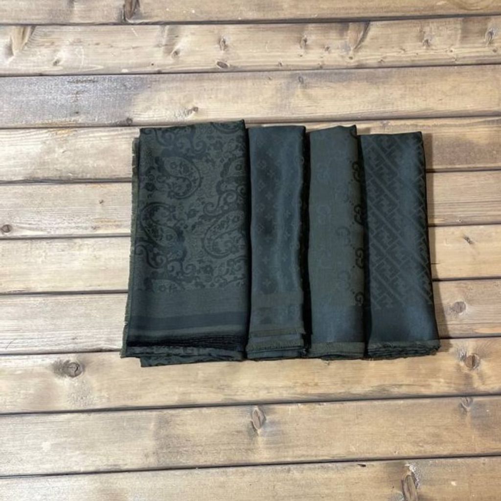 خرید انلاین روسری مجلسی ژاکارد اعلا رنگ لجنی قواره بزرگ