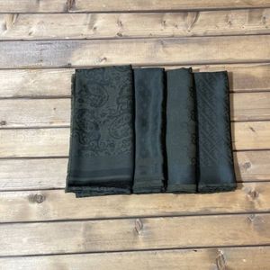 روسری مجلسی ژاکارد اعلا رنگ لجنی قواره بزرگ