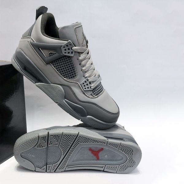 کتونی پرطرفدار نایک جردن 4 طوسی Nike Jordan 4