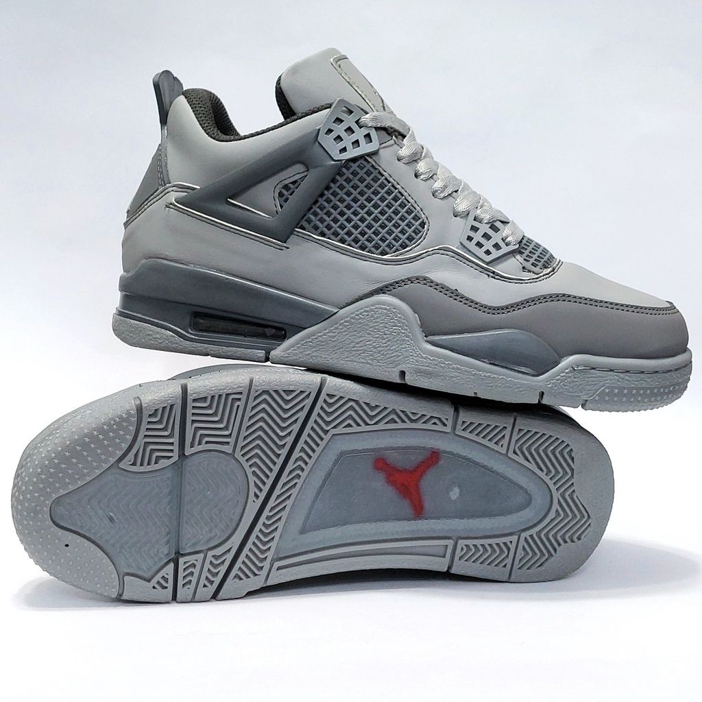 قیمت ارزان کتونی پرطرفدار نایک جردن 4 طوسی Nike Jordan 4