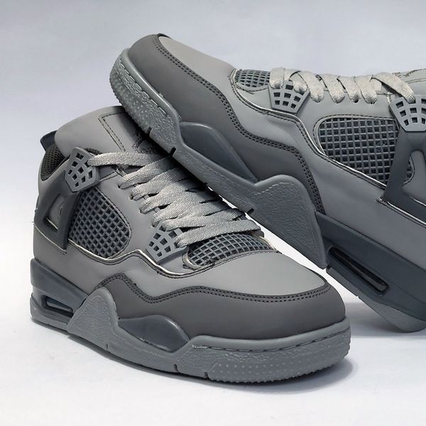 کتونی پرطرفدار نایک جردن 4 طوسی Nike Jordan 4