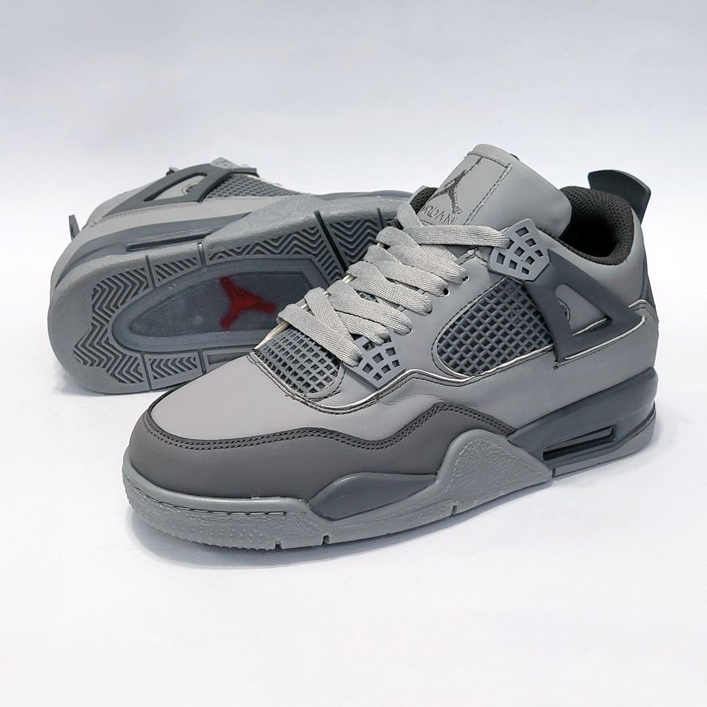 خرید انلاین کتونی پرطرفدار نایک جردن 4 طوسی Nike Jordan 4