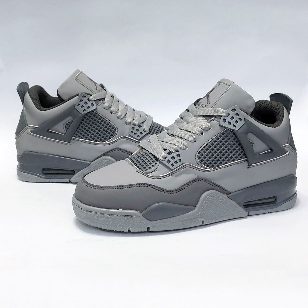 فروش اینترنتی کتونی پرطرفدار نایک جردن 4 طوسی Nike Jordan 4