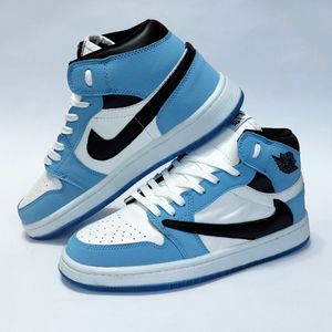 قیمت ارزان کتونی نیم ساق نایک ترویس آبی Nike Travis