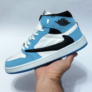 فروش اینترنتی کتونی نیم ساق نایک ترویس آبی Nike Travis