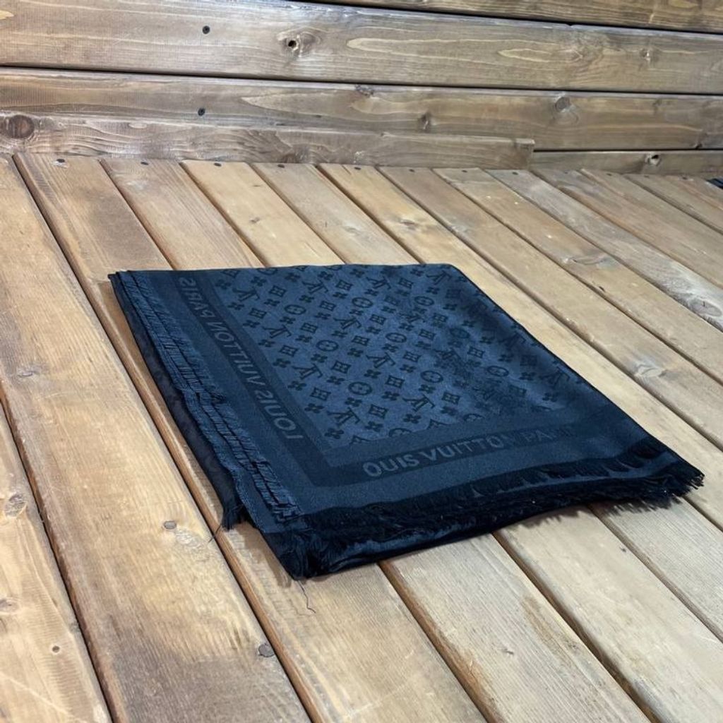 خرید انلاین روسری مشکی ژاکارد مجلسی قواره دار