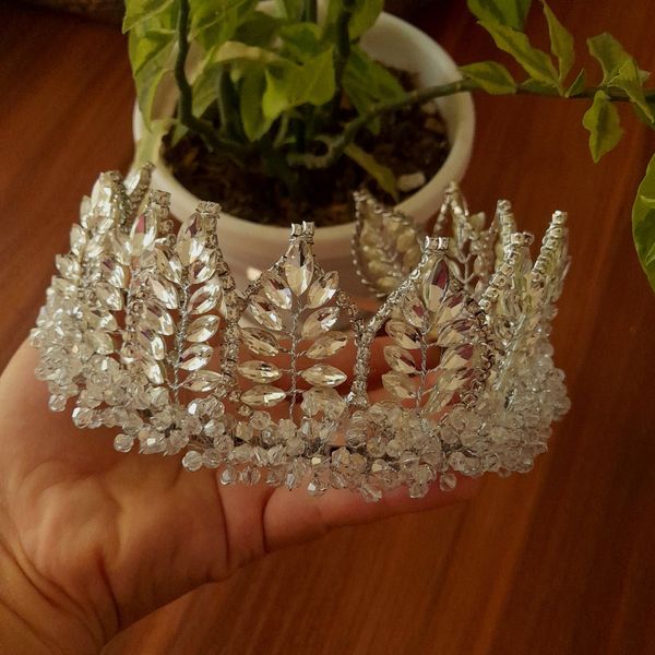 تاج عروس مدل برگها با مارکیز اصل