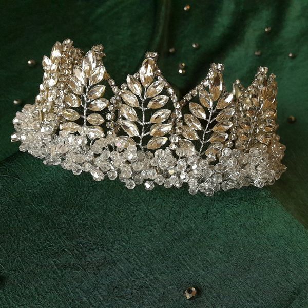 تاج عروس مدل برگها با مارکیز اصل
