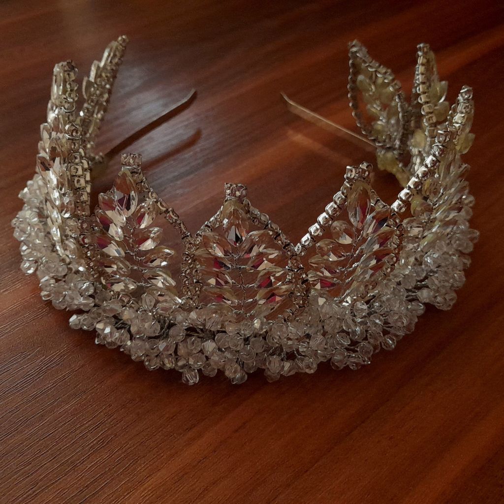 خرید انلاین تاج عروس مدل برگها با مارکیز اصل