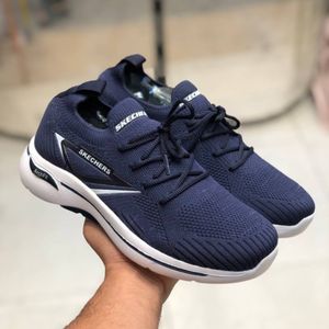 مشخصات کفش اسکیچرز جورابی مردانه مدل رامر رنگ سورمه تی