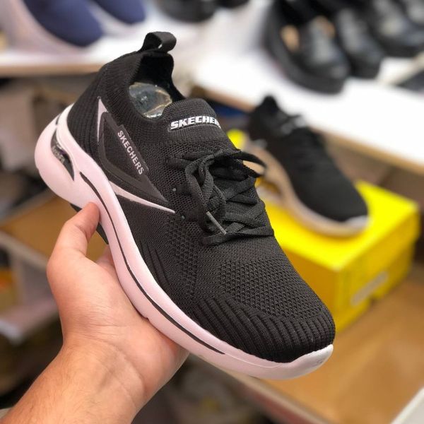 کفش اسکیچرز جورابی مردانه مدل رامر مشکی