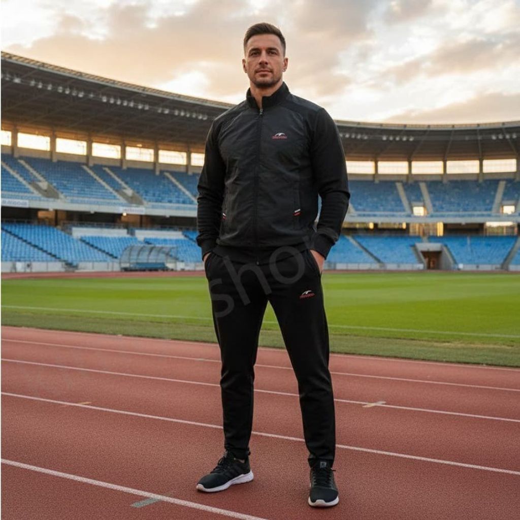 خرید انلاین گرمکن و شلوار ماراتن استرج جلو شمعی مردانه