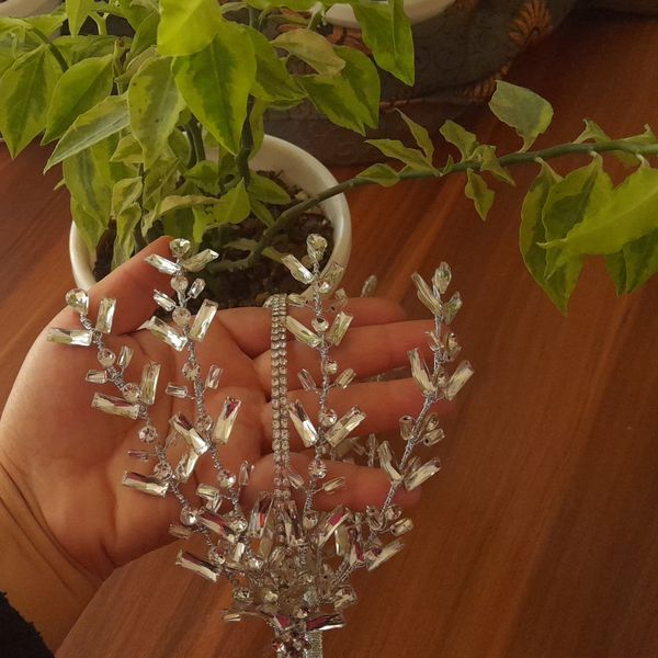 تاج عروس مدل مستطیل ها با مارکیز اصل