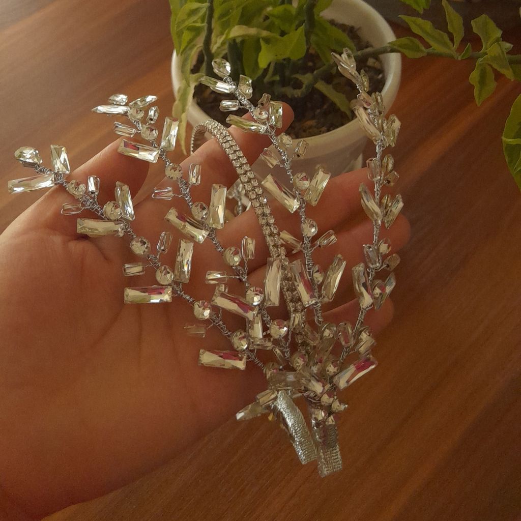 قیمت ارزان تاج عروس مدل مستطیل ها با مارکیز اصل