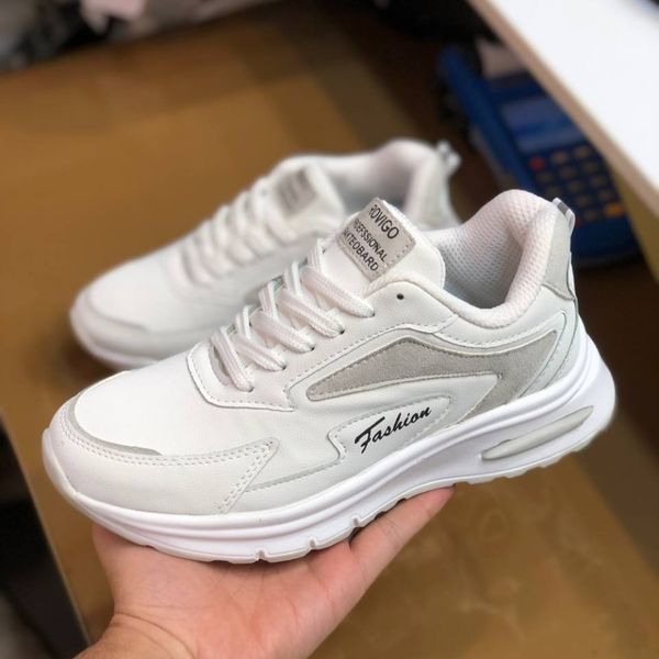 کفش چرم زنانه اسپرت مدل رامینگو سفید