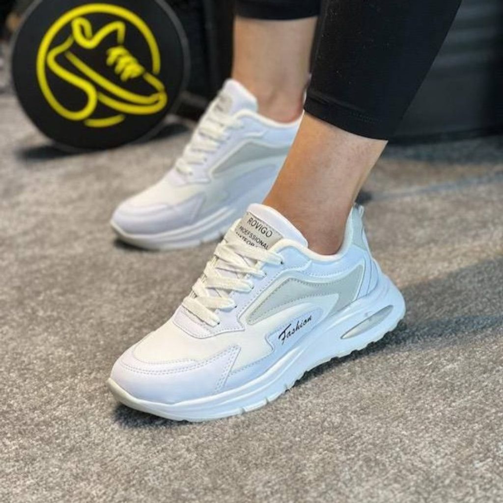 مشخصات کفش چرم زنانه اسپرت مدل رامینگو سفید