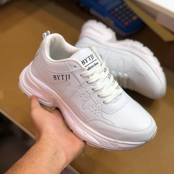 کفش چرم زنانه اسپرت مدل دیمتجی سفید