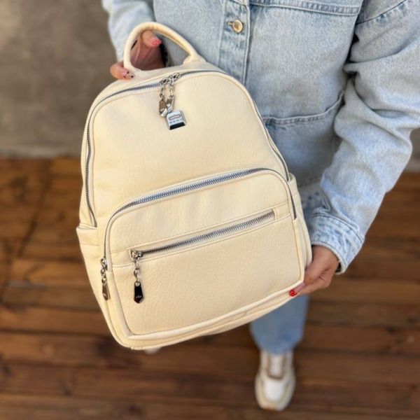 کوله پشتی زنانه و دخترانه چرمی مدل ماهور