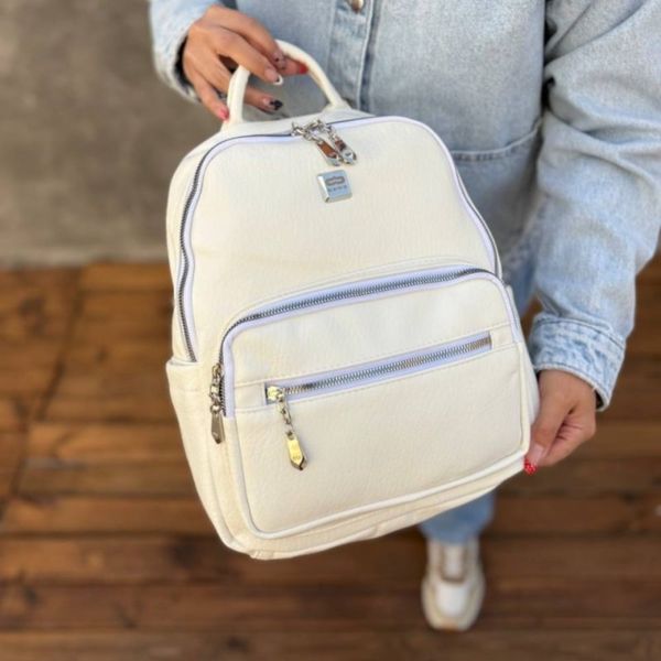 کوله پشتی زنانه و دخترانه چرمی مدل ماهور