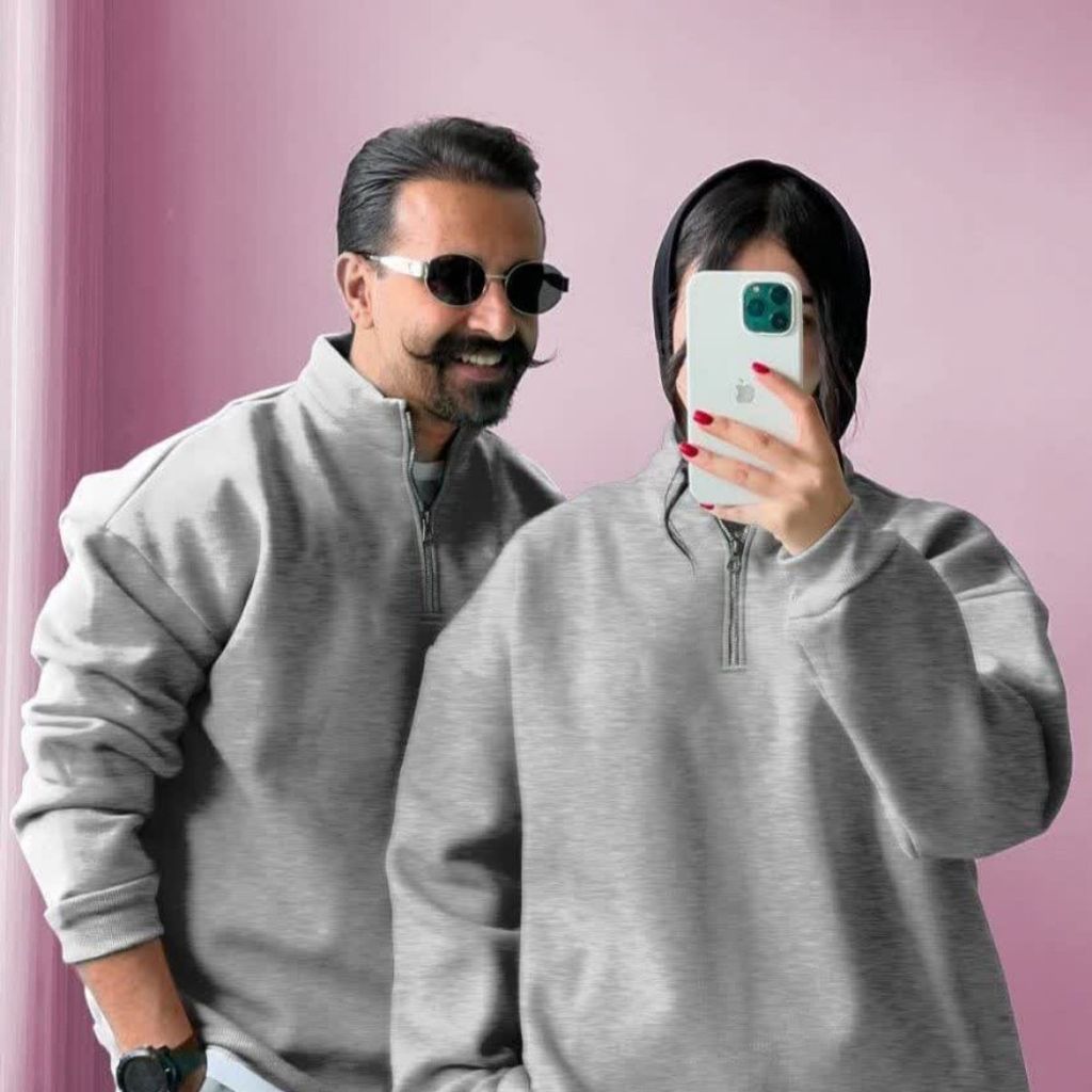 خرید اینترنتی دورس (پلار ) نیم زیپ یقه افه دار