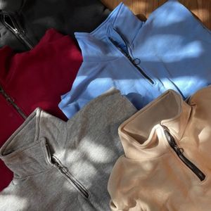 خرید آنلاین دورس (پلار ) نیم زیپ یقه افه دار