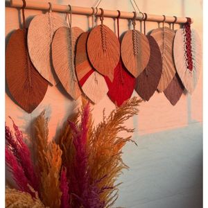 دیوارکوب برگ مکرومه لاکچری