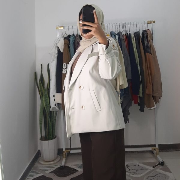 ترنج کت کوتاه پارچه سانتانا مدل دیانا دلسا