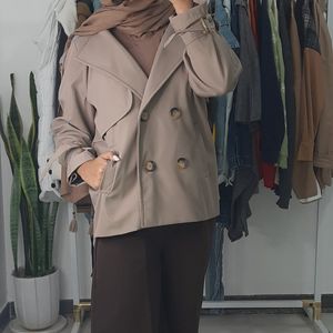 خرید آنلاین ترنج کت کوتاه پارچه سانتانا مدل دیانا دلسا